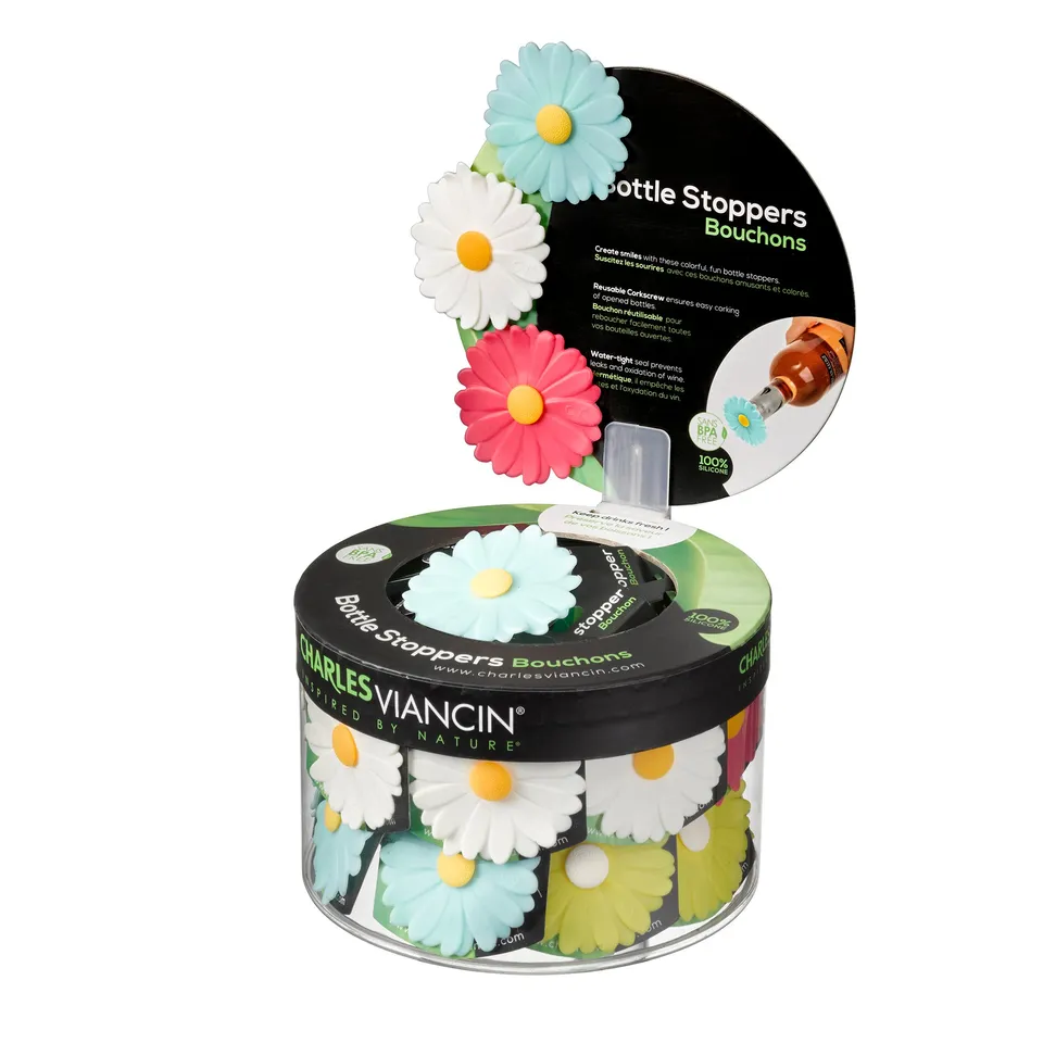 Charles Viancin Daisy bouchon bouteille silicone fleur