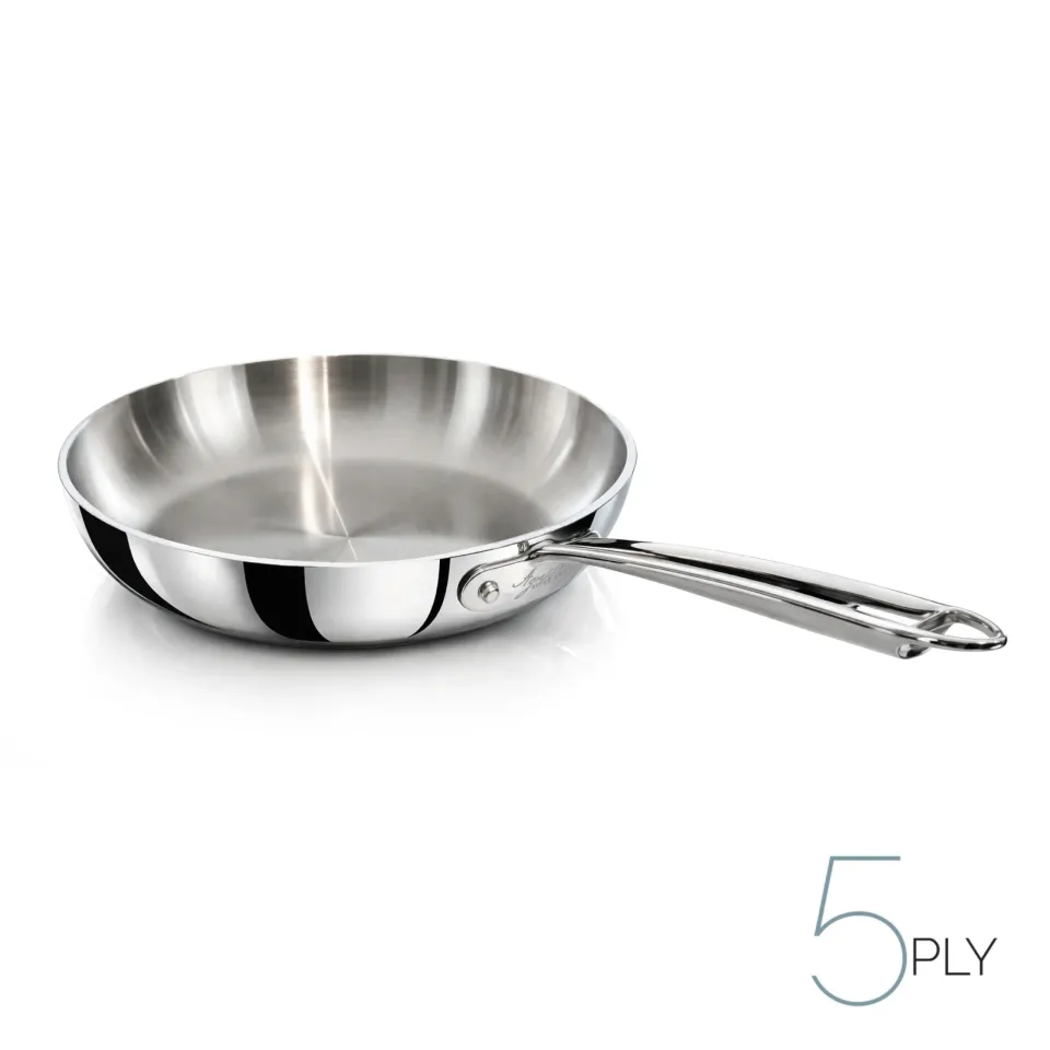 Agnelli Aluinox 5ply poli poêle inox 1 manche