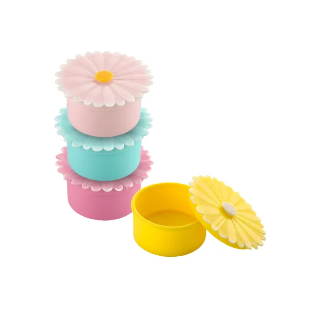 Charles Viancin Daisy boîte silicone lot 4 petite 150 ml