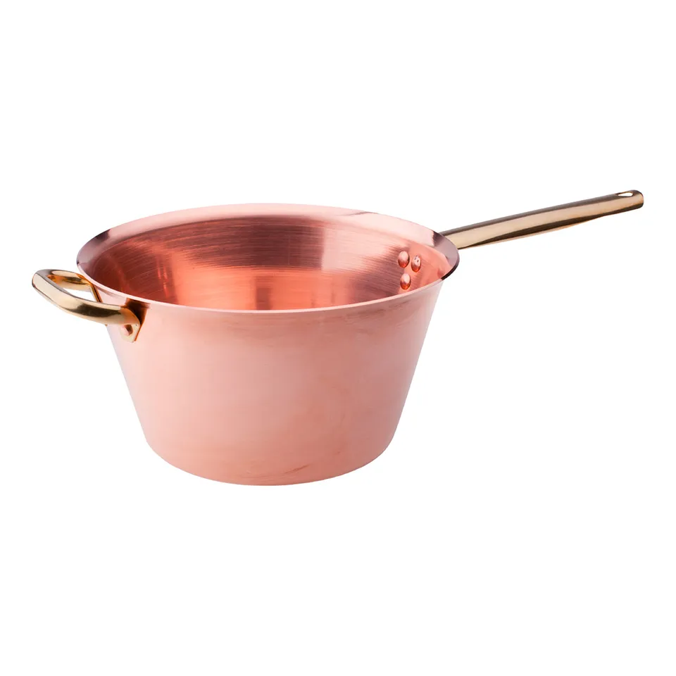 Agnelli Rame Liscio Paiolo Casserole Cuivre 2mm Non Étamé Gaz