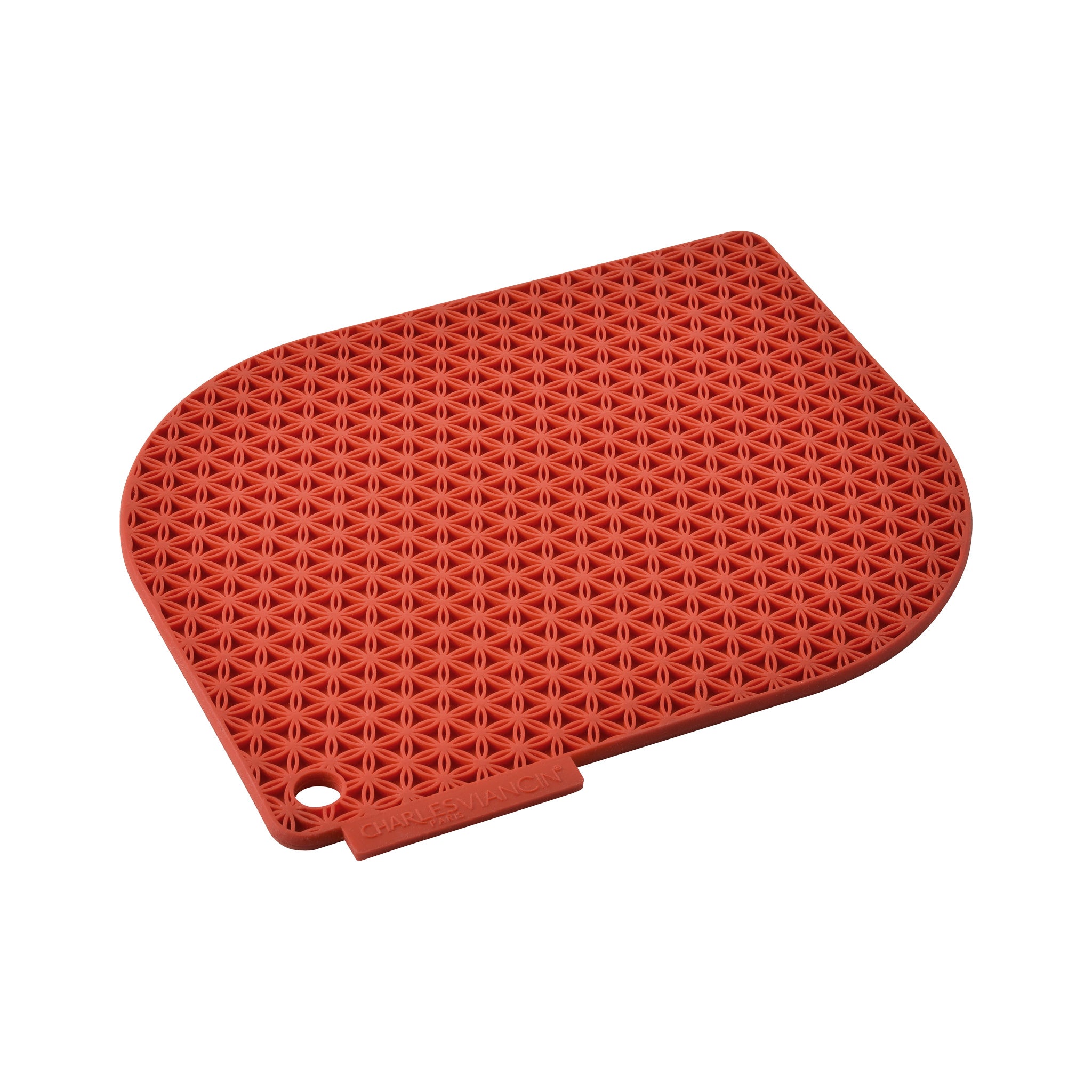 Charles Viancin Honeycomb manique silicone rouge