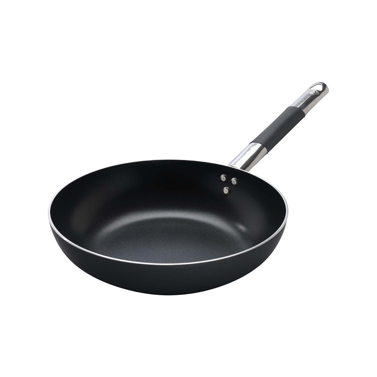 Agnelli Al-Black poêle évasée haute alu induction 3mm