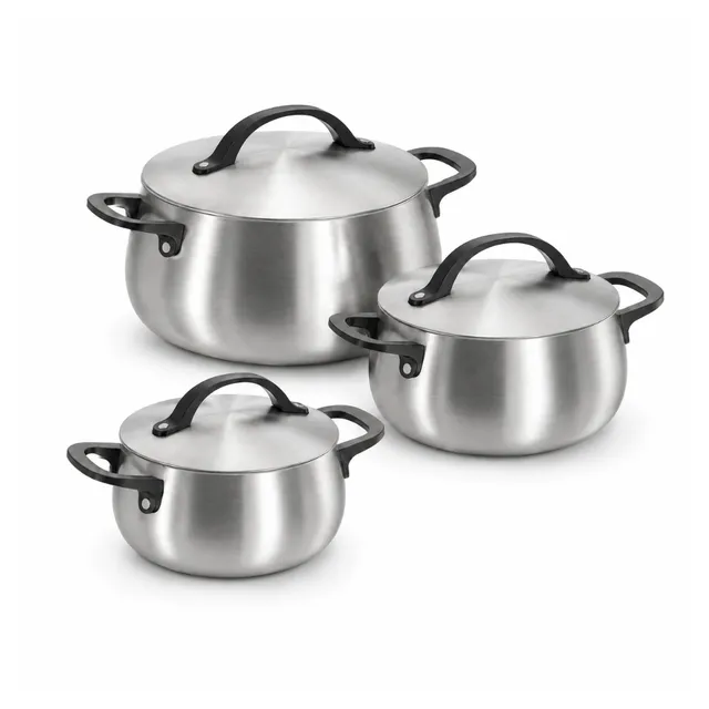 Berghoff Belly set 6 pièces cocottes inox induction