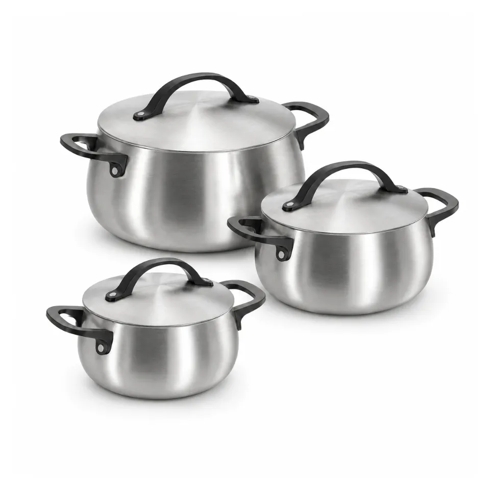 Berghoff Belly set 6 pièces cocottes inox induction
