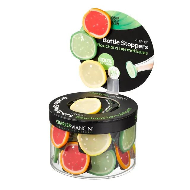 Charles Viancin Citrus bouchon bouteille silicone agrume