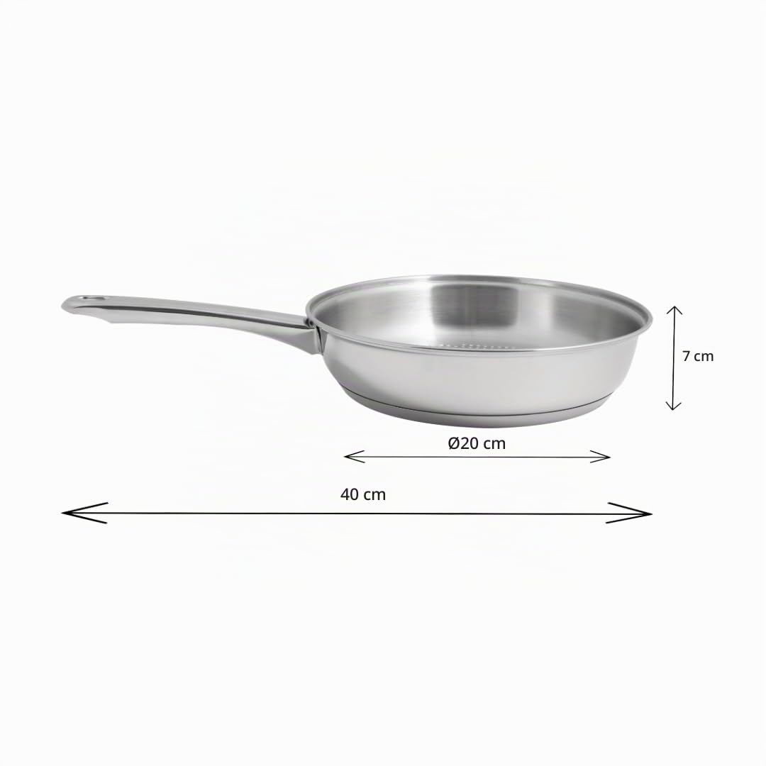 Artame Nordico ART91920 Poêle Inox 20 cm Nid Abeille