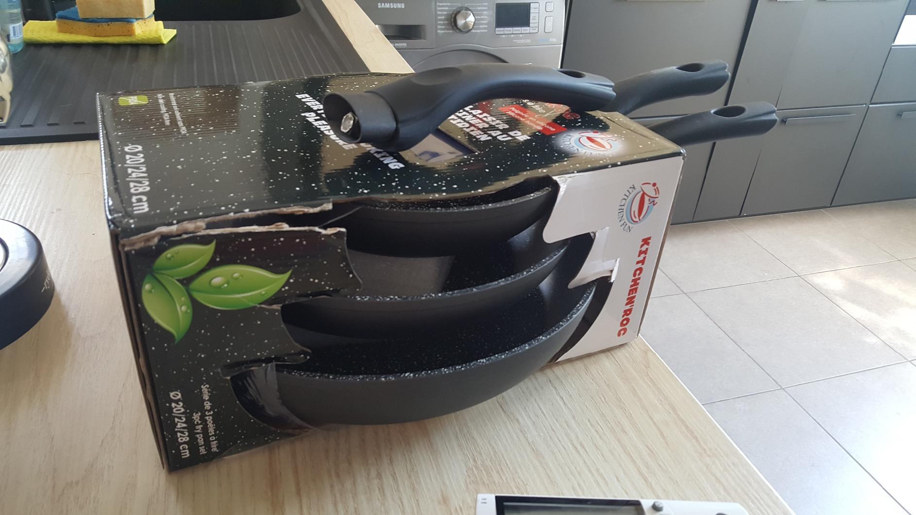 Beka Kitchen Roc 12903764 lot 3 poêles 20/24/28 cm induction
