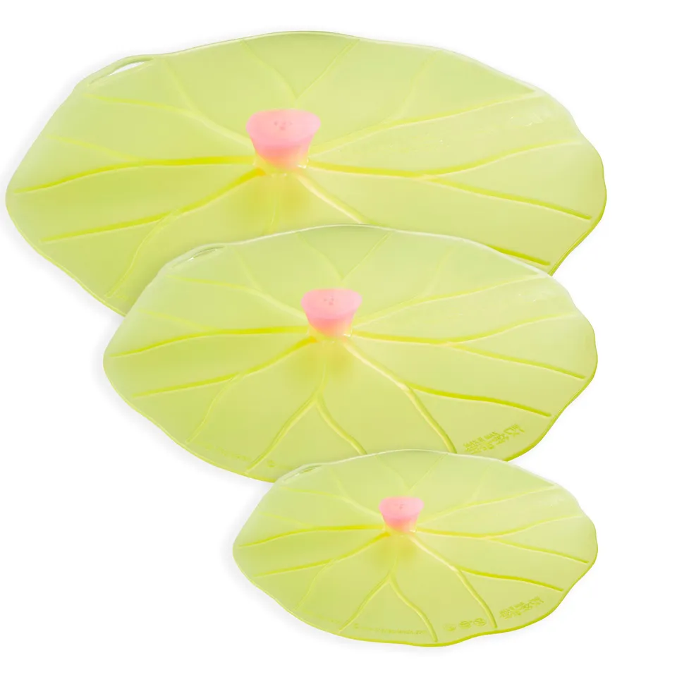 Charles Viancin Lilypad Lot 3 Couvercles Silicone 15/20/28 cm