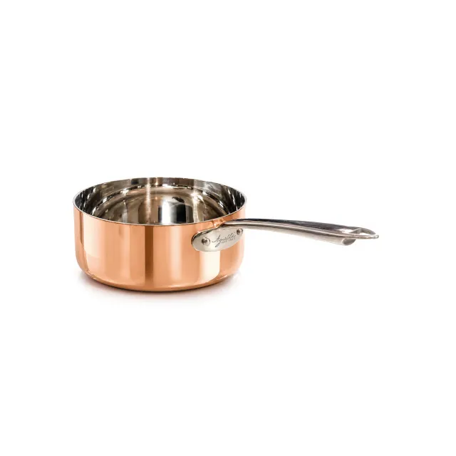 Agnelli Copper4 Casserole Basse Cuivre Induction 1 Manche