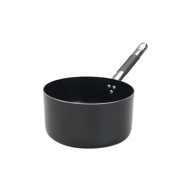 Agnelli Al-Black 3mm casserole haute alu antiadhésive gaz