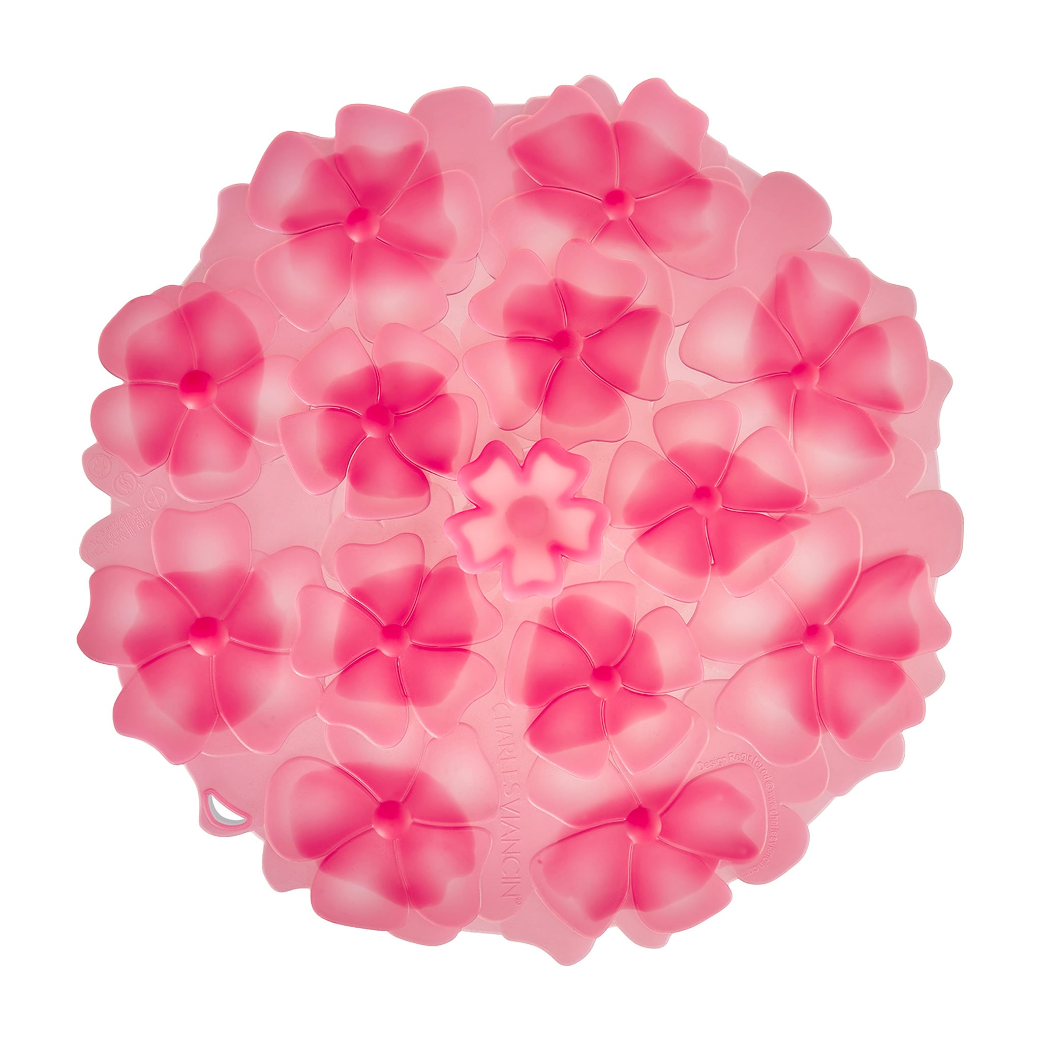 Charles Viancin Geranium couvercle silicone 28 cm