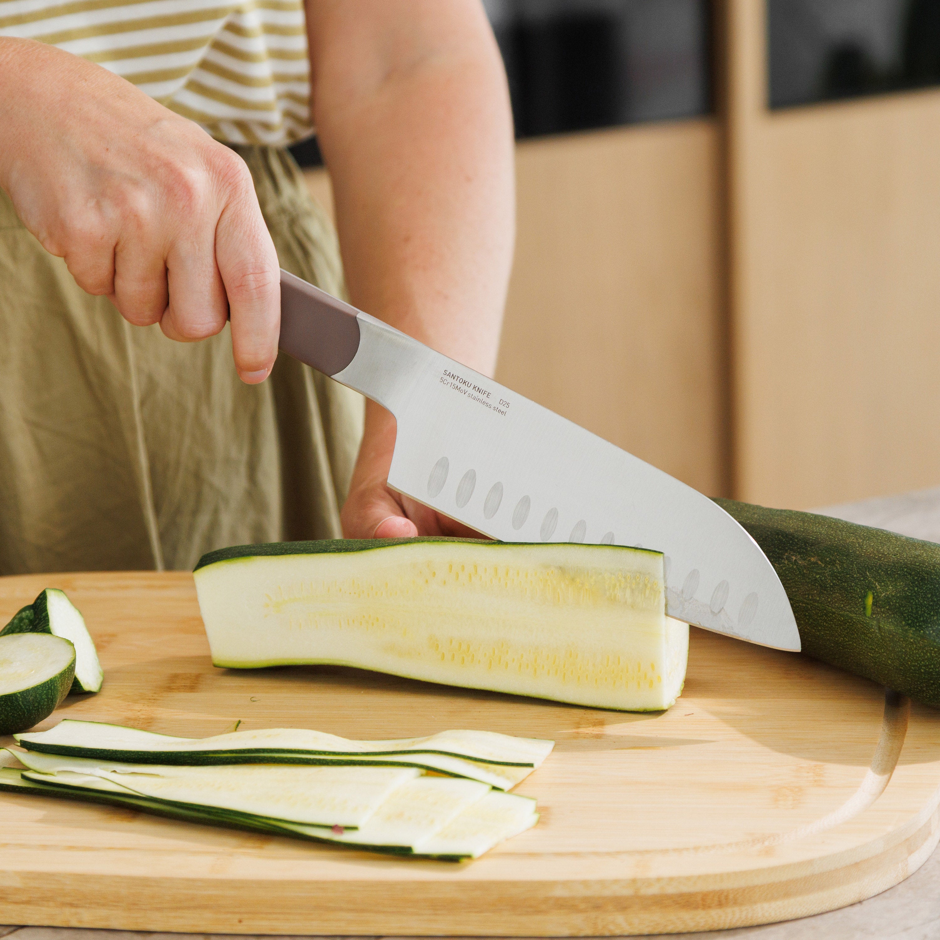 Berghoff Elements Couteau santoku grand cuisine inox