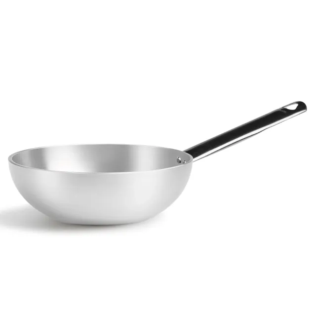 Agnelli Alluminio 5mm wok fond plat alu manche inox gaz