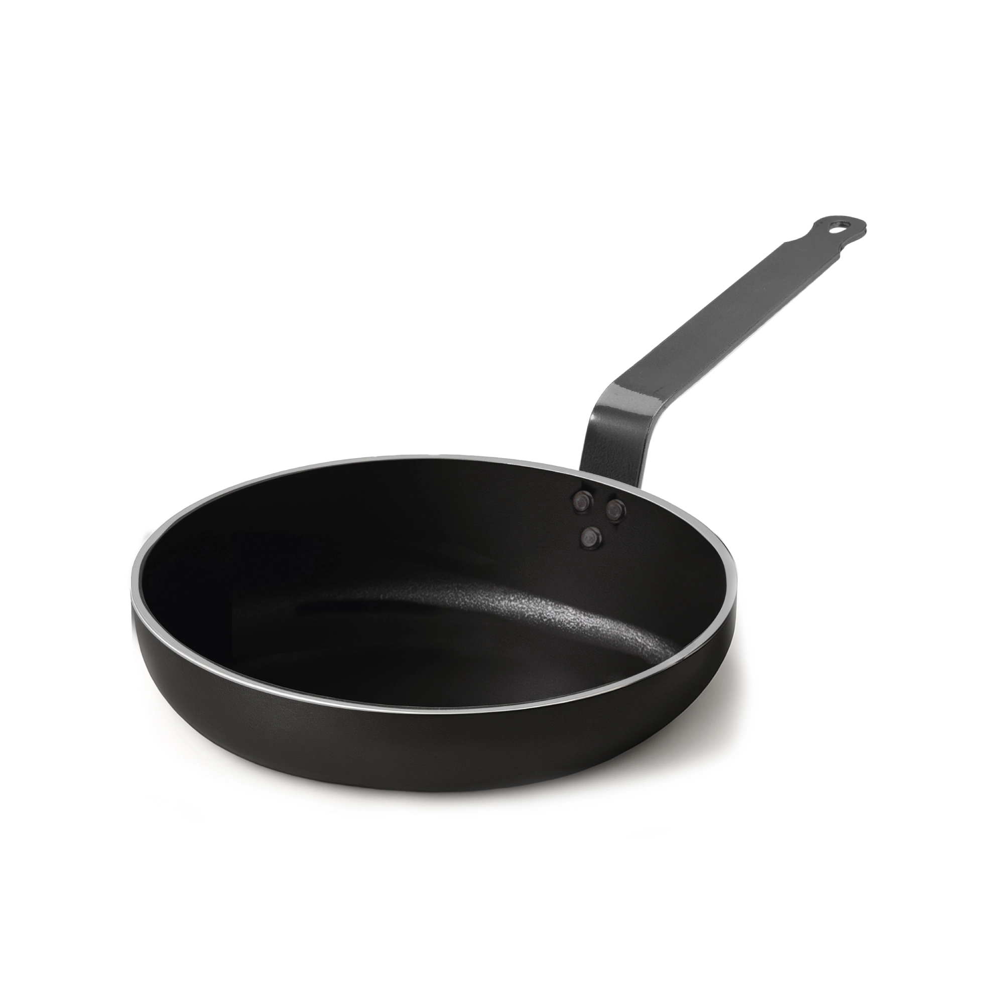 Agnelli Al-Black 5mm poêle alu évasée manche fer gaz
