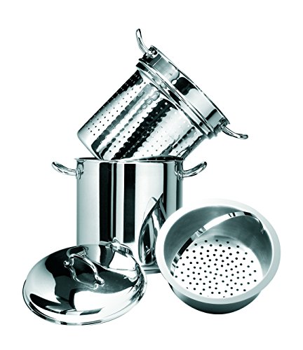 Artame Vapeur ART77702 cuit-pâtes inox 22 cm