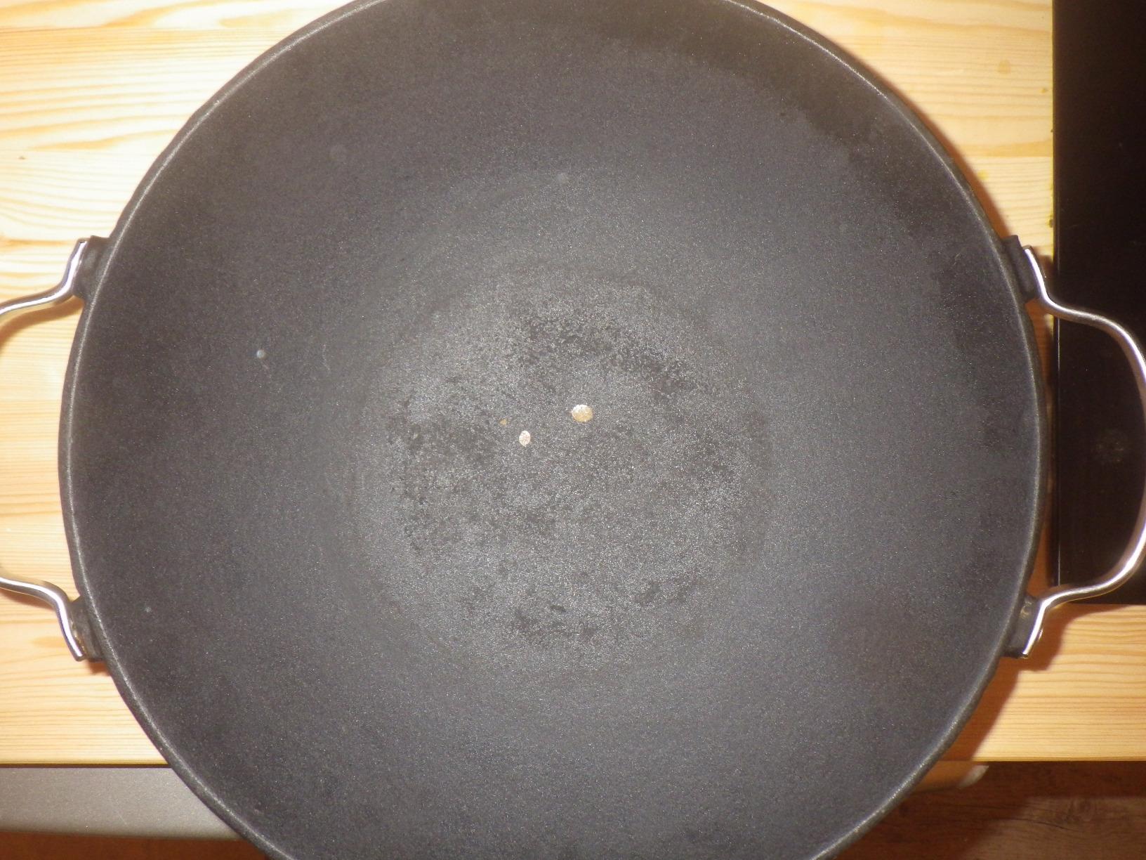 Beka Lhasa Wok Fonte Noir 30 cm Couvercle Verre