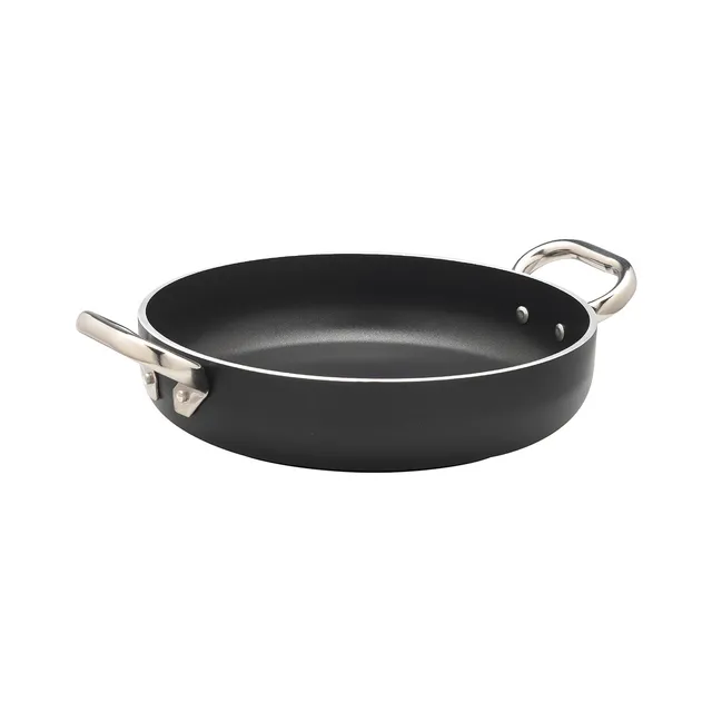 Agnelli Al-Black faitout aluminium antiadhésif 5 mm induction 2 anses
