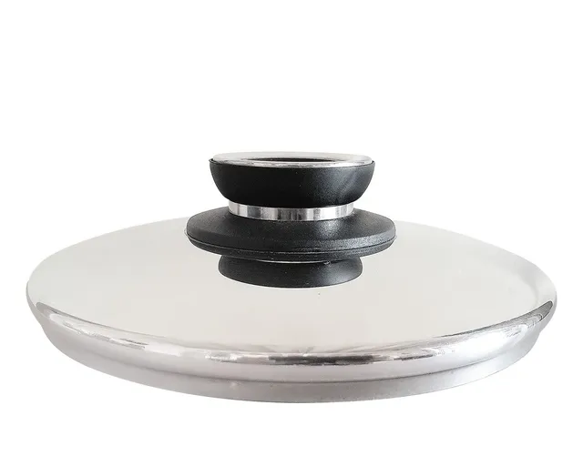 Ecovitam couvercle inox 24 cm avec thermomètre