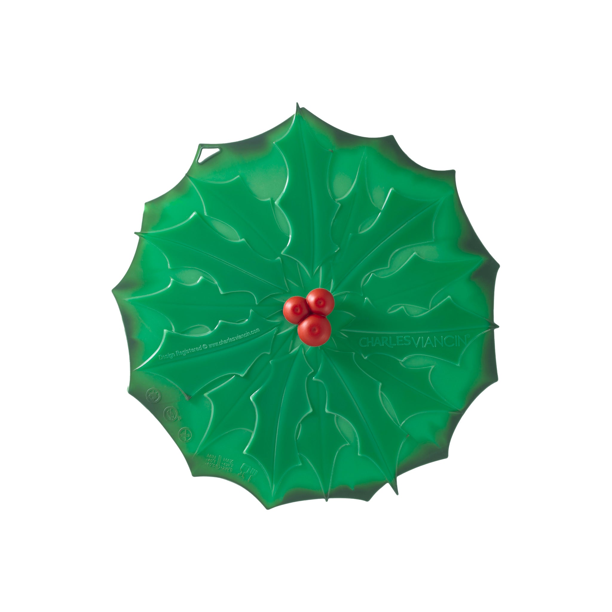 Charles Viancin Holly 9" couvercle silicone houx 23 cm