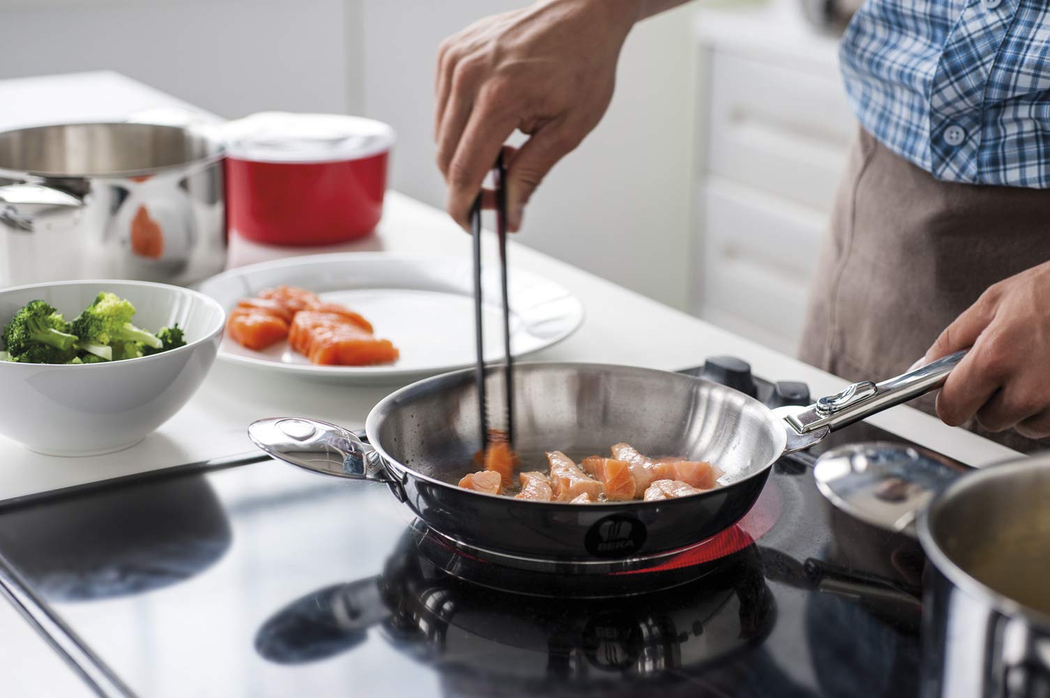 Beka Evolution poêle inox 28 cm revêtue induction
