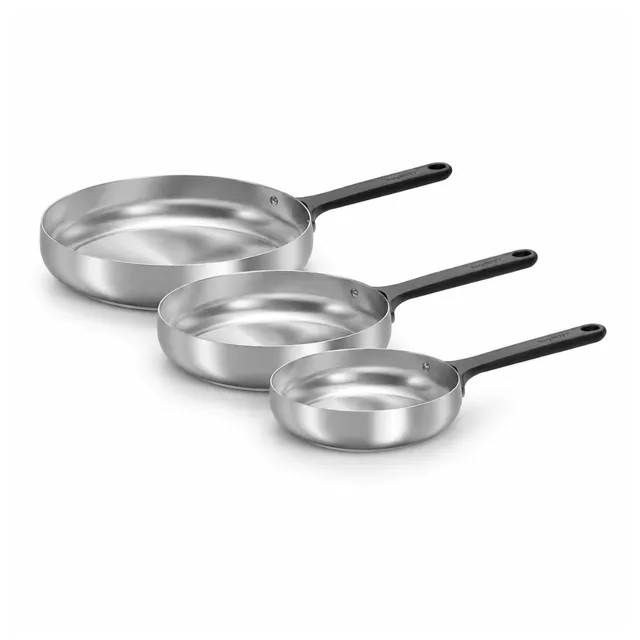 Berghoff Belly Trio poêle inox sans revêtement lot 3