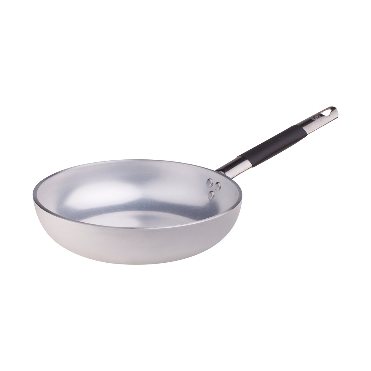 Agnelli Alluminio 5 mm poêle évasée haute 1 manche inox