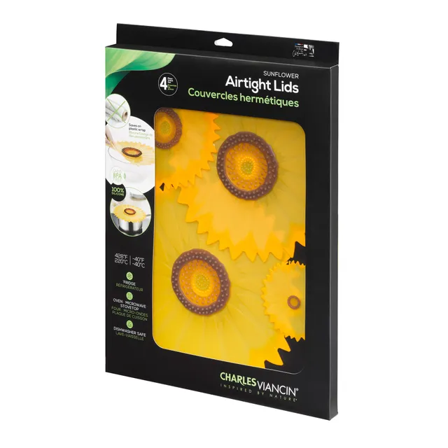 Charles Viancin Sunflower coffret couvercles silicone tournesol
