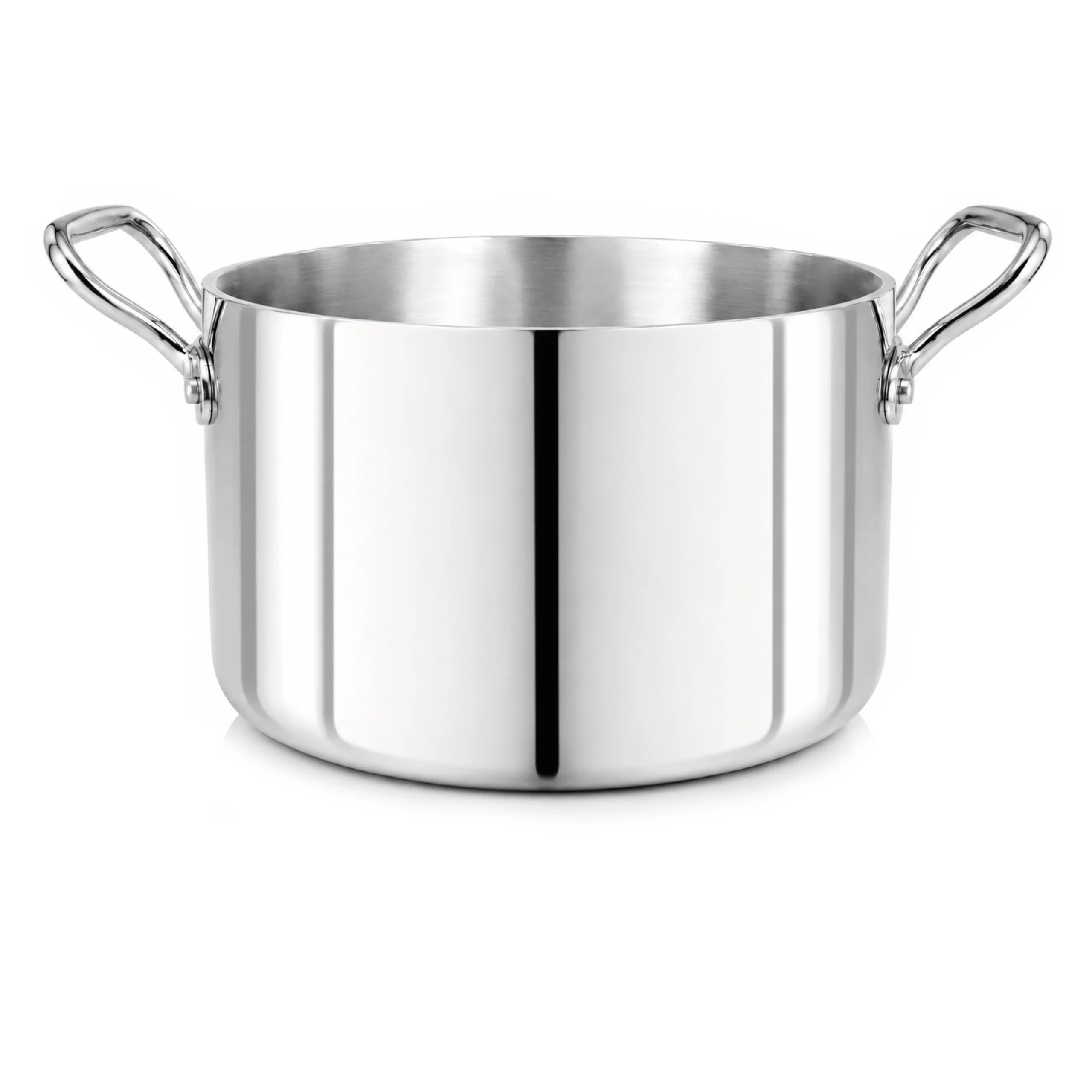 Agnelli Aluinox 3ply Lucido faitout 2 poignées inox induction
