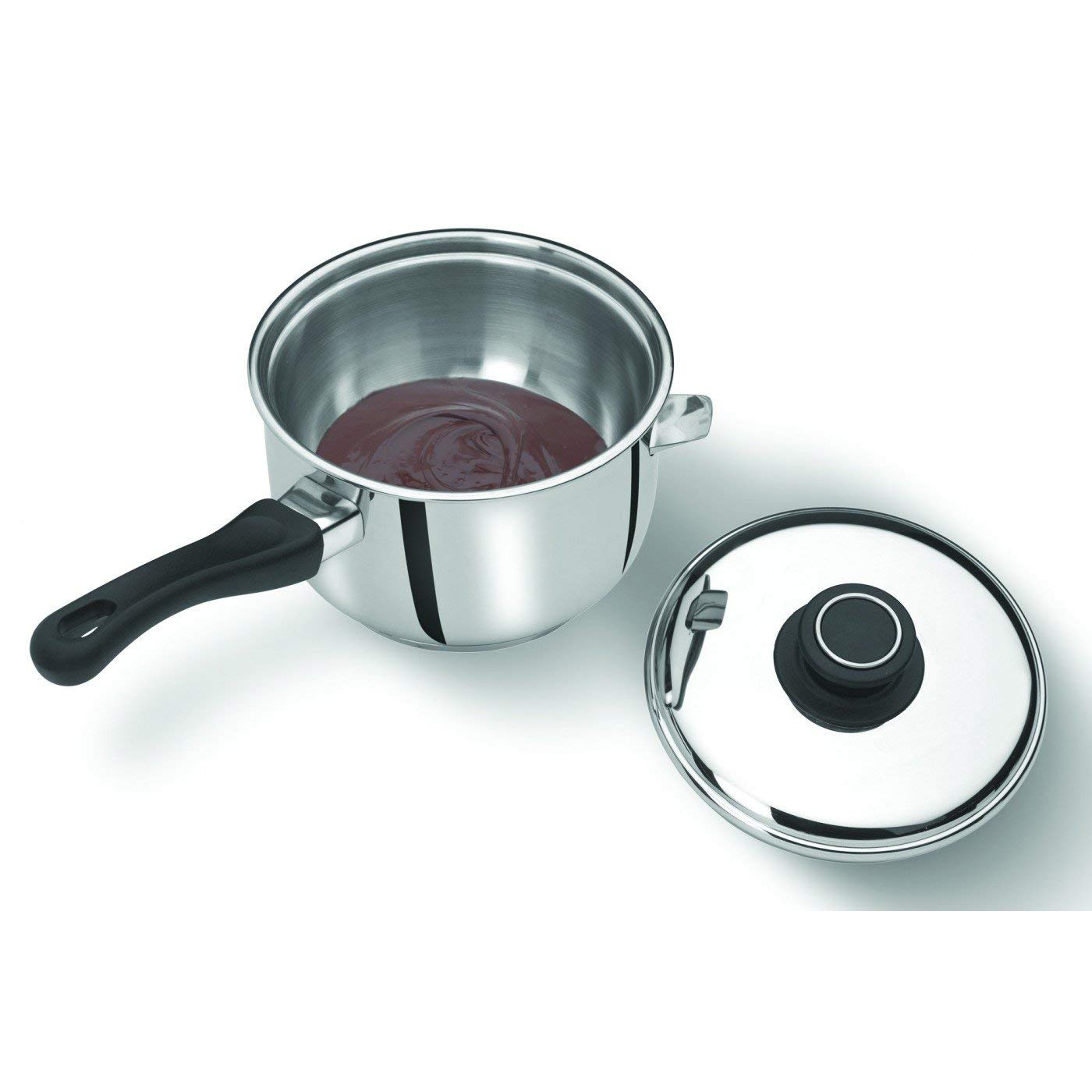 Artame bain-marie casserole inox 16 cm avec couvercle