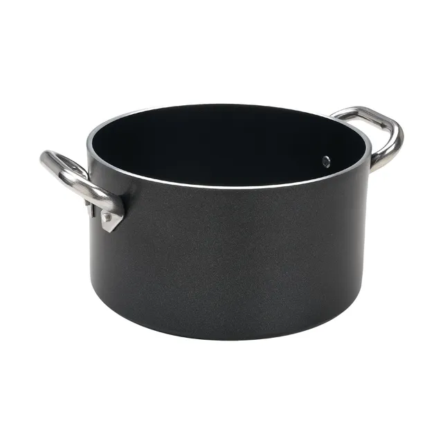 Agnelli Al-Black 3mm faitout antiadhésif aluminium gaz