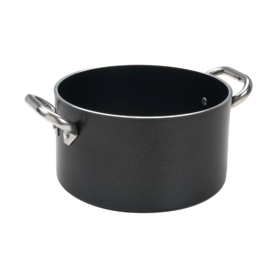 Agnelli Al-Black 3mm faitout antiadhésif aluminium gaz