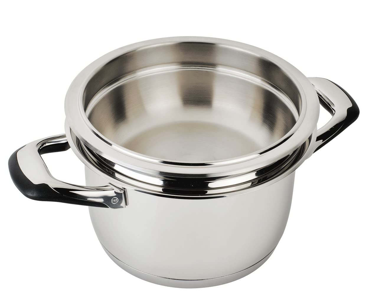 Ecovitam bol inox 24 cm fond plat avec couvercle