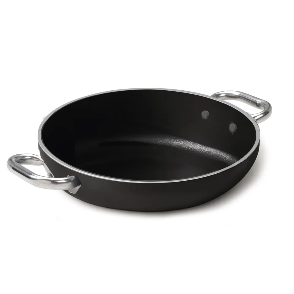 Agnelli Al-Black 5mm Sauteuse antiadhésive 2 anses gaz
