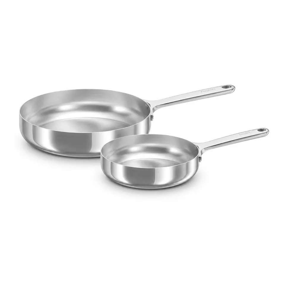 Berghoff Belly Duo Poêles Inox 24 et 28 cm