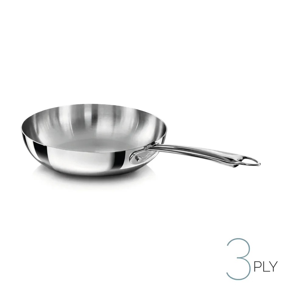 Agnelli Aluinox 3ply Poêle évasée inox induction