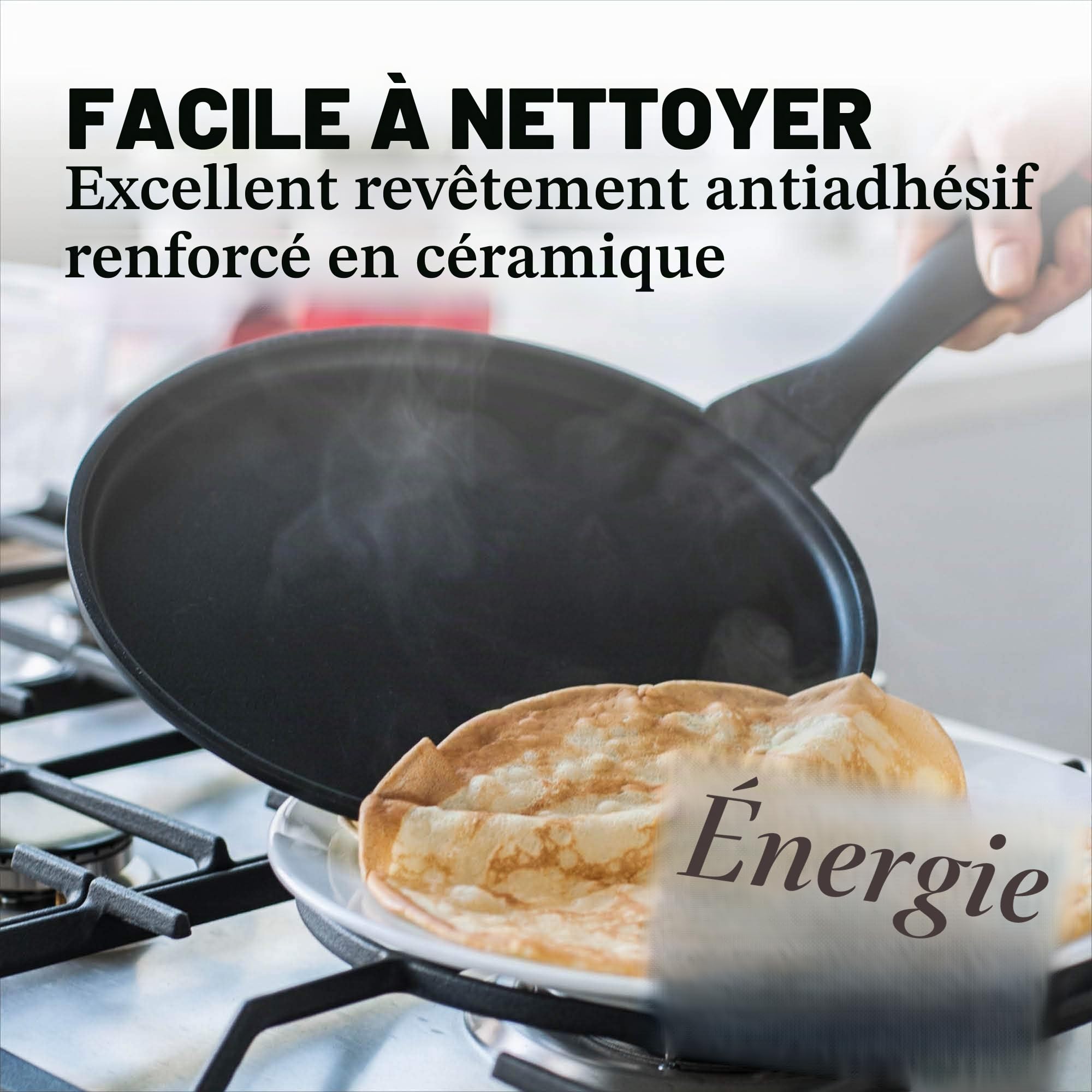 Beka Energy crêpière fonte alu 25 cm noire