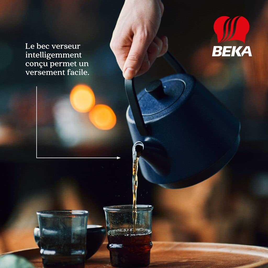 Beka Saga Théière fonte 1,2 L Indigo infuseur