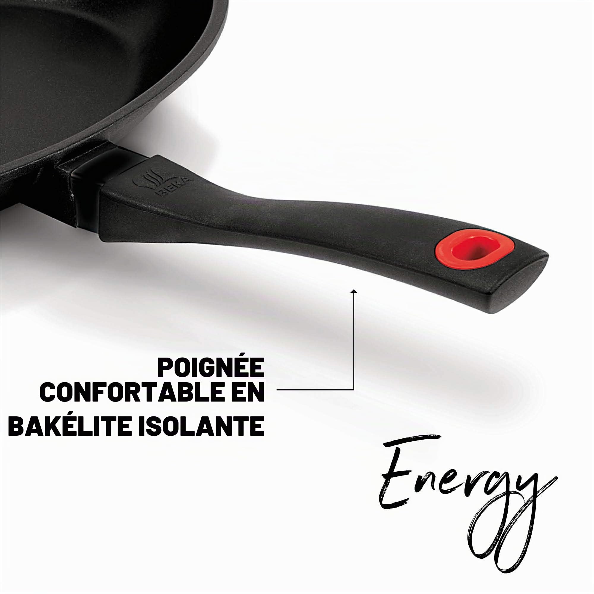 Beka Energy poêle à poisson 34x23 cm noire