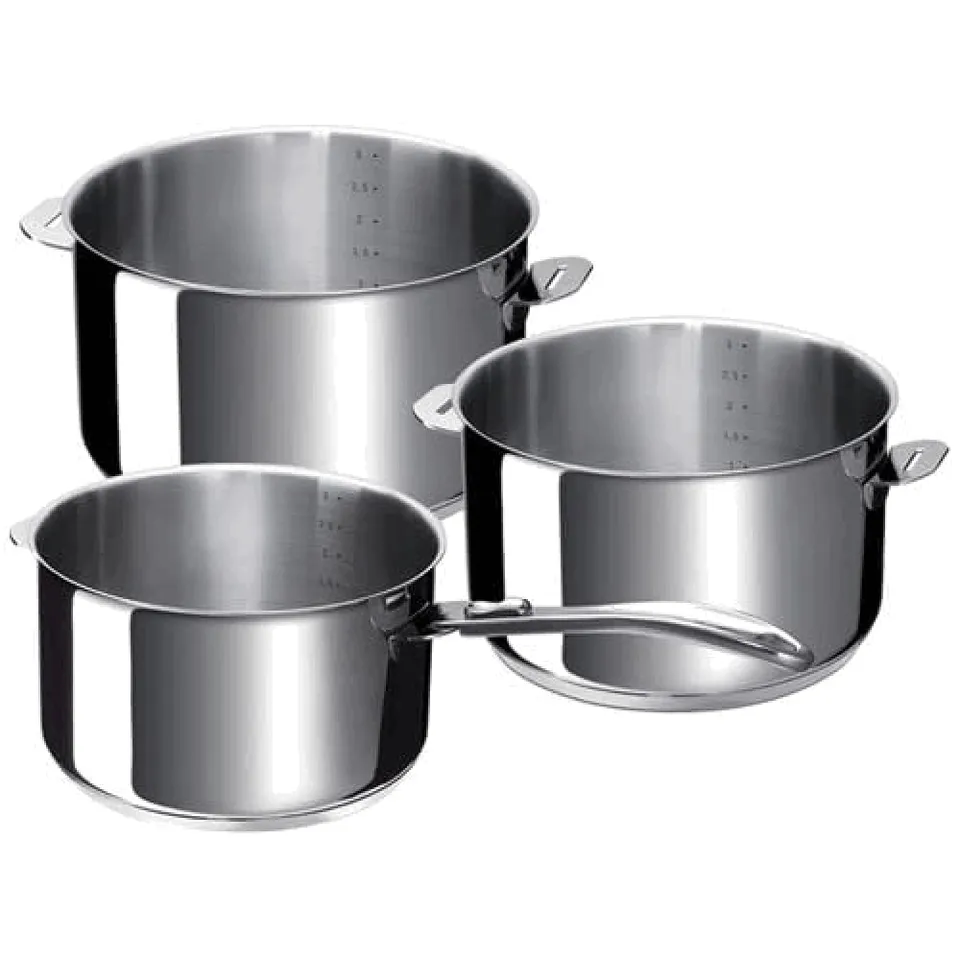 Beka Evolution 12326974 Batterie 3 casseroles inox induction
