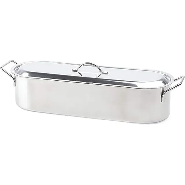 Beka Woks and Grills poissonnière inox 45 cm avec grille