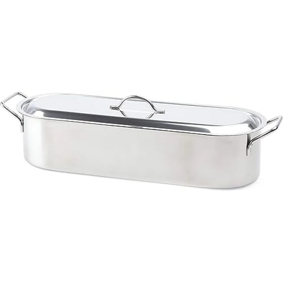 Beka Woks and Grills poissonnière inox 45 cm avec grille