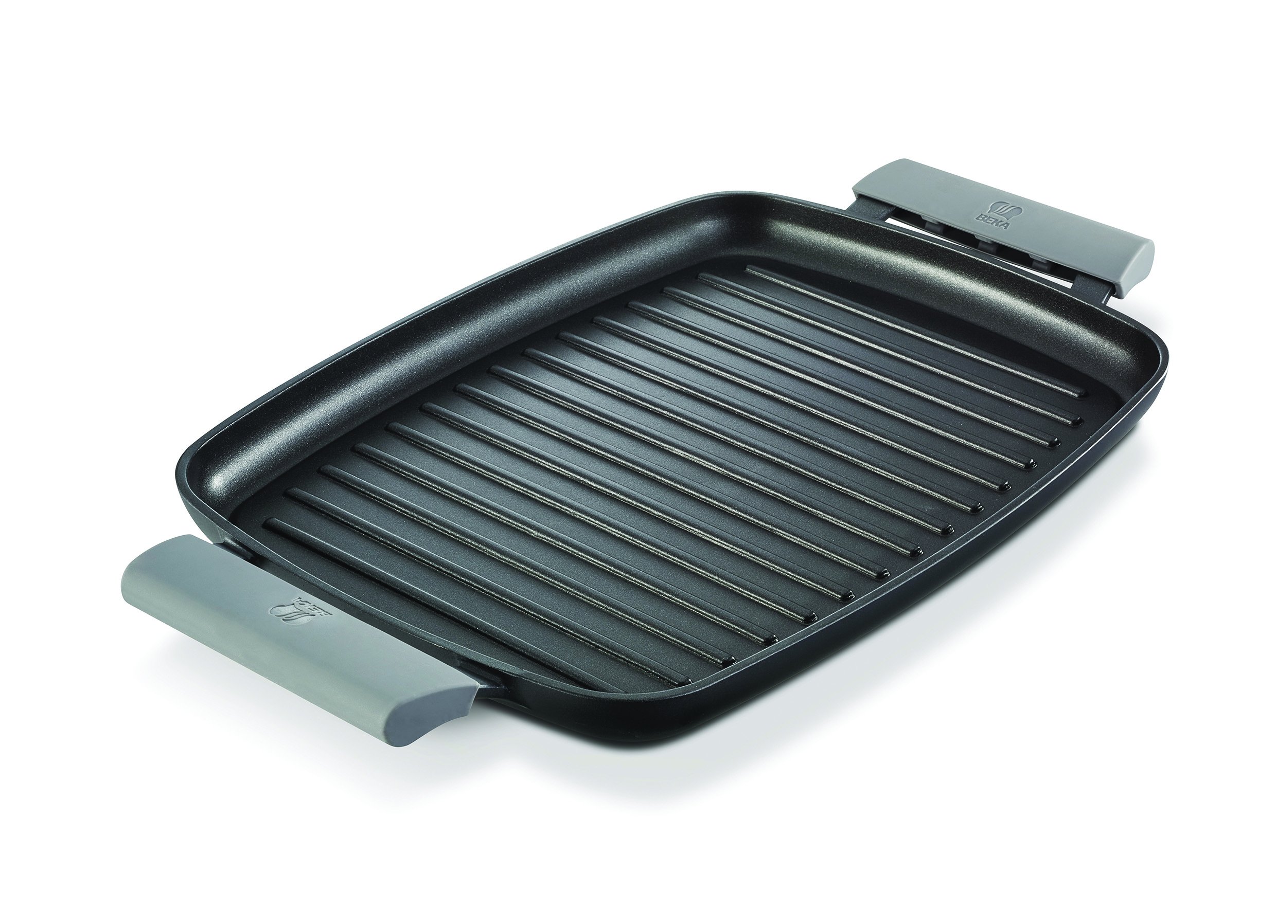 Beka 16304094 plaque grill nervurée fonte alu 47x29 cm