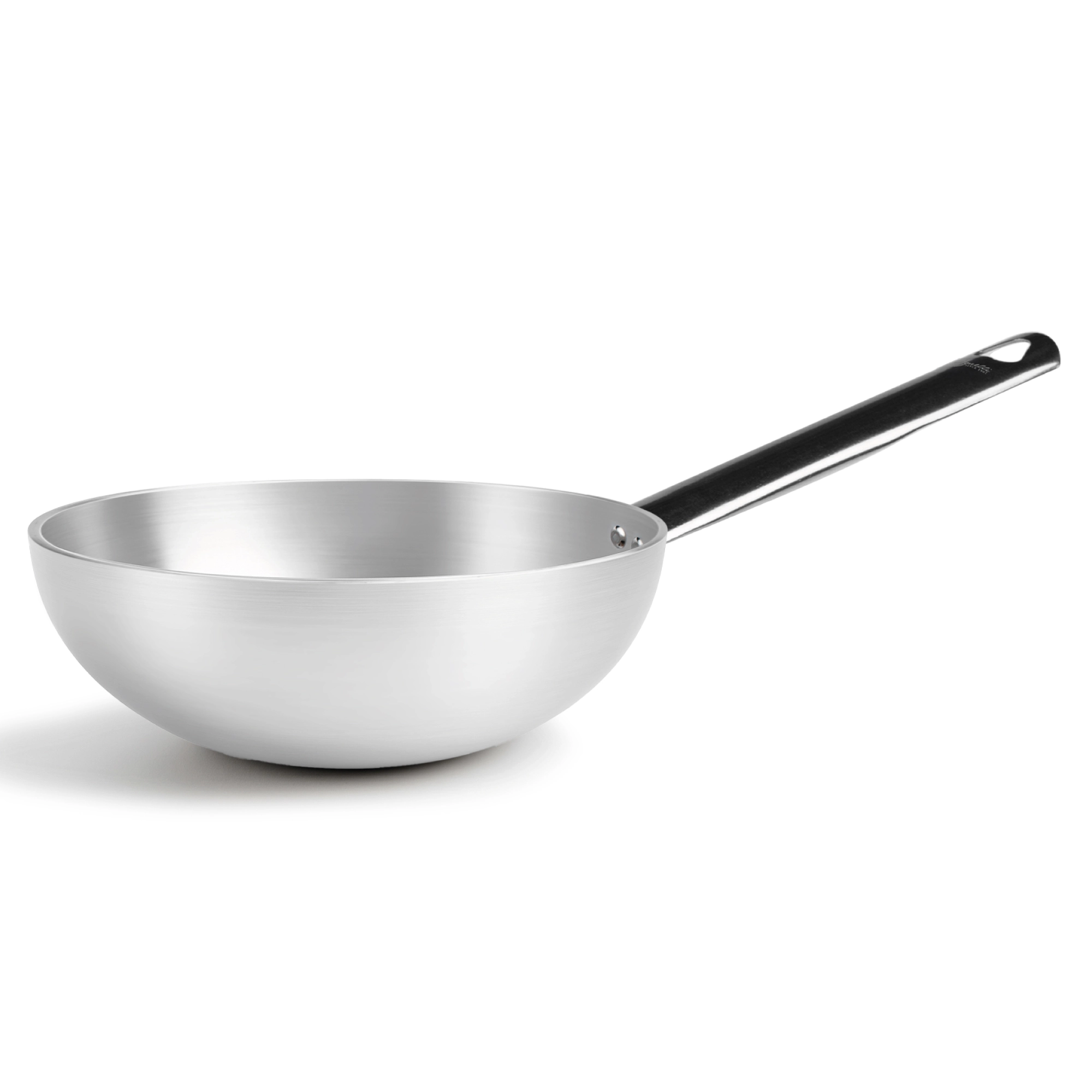 Agnelli Alluminio 5 mm wok évasé aluminium 1 manche gaz