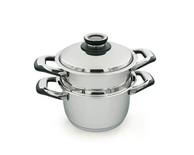 Ecovitam Cuiseur Vapeur Inox 20 cm 3,8 L Sans PFAS