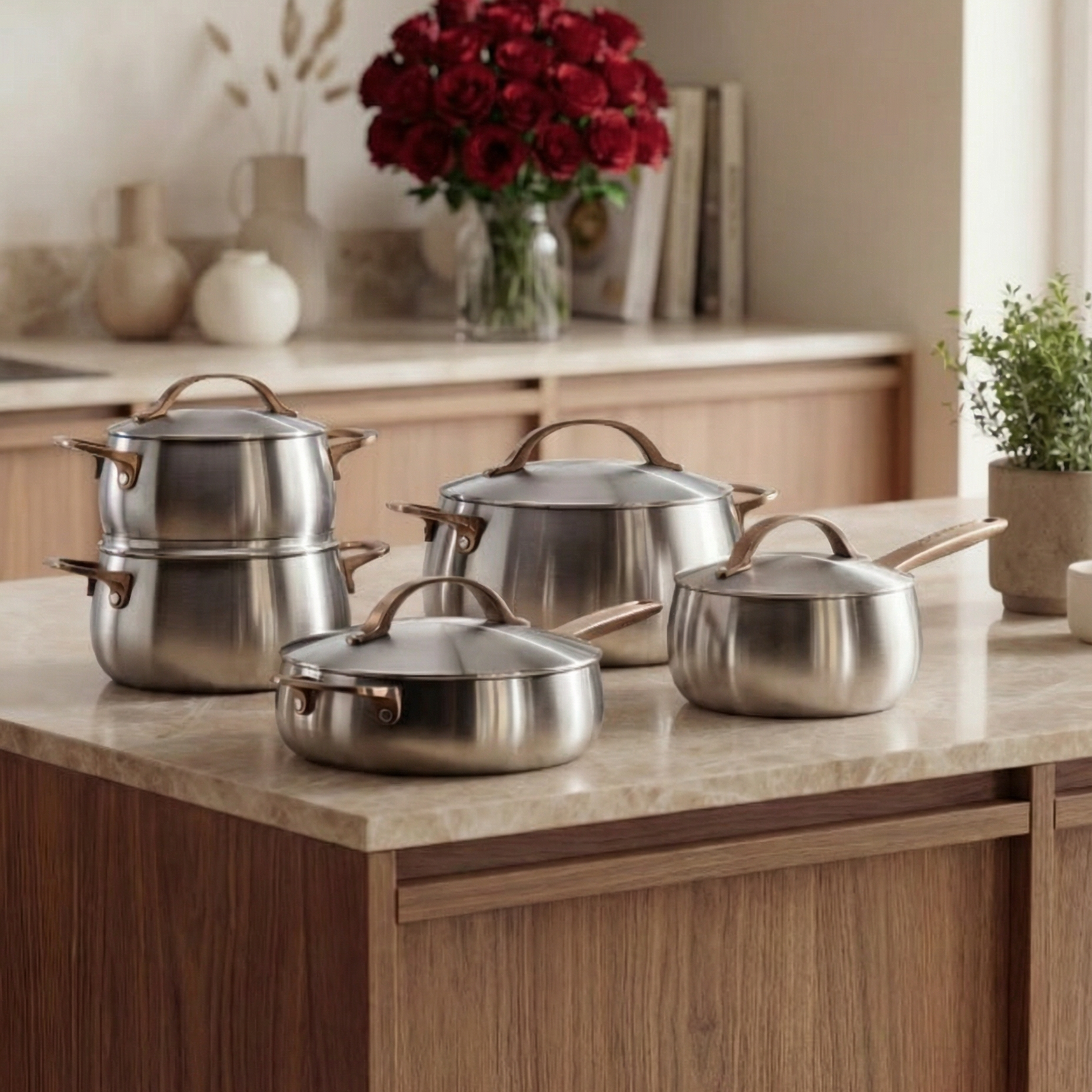 Berghoff Belly Advanced Set 10 pièces batterie inox induction