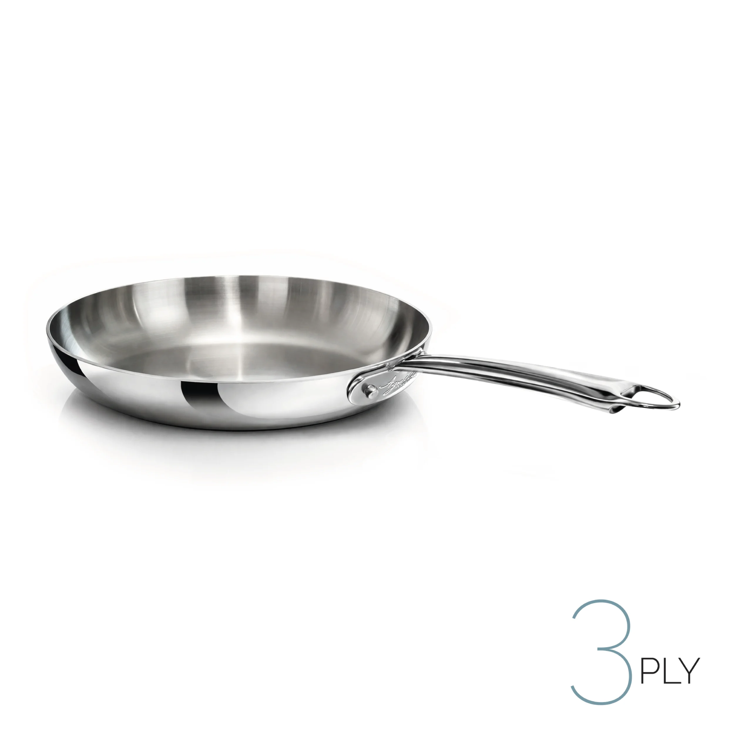 Agnelli Aluinox 3ply poêle inox induction 1 manche