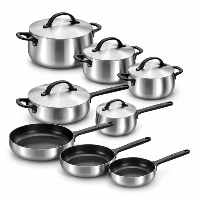 Berghoff Belly Full House batterie inox 13 pièces antiadhésif