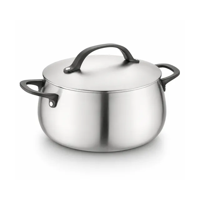 Berghoff Belly Cocotte 24 cm inox 3 plis induction