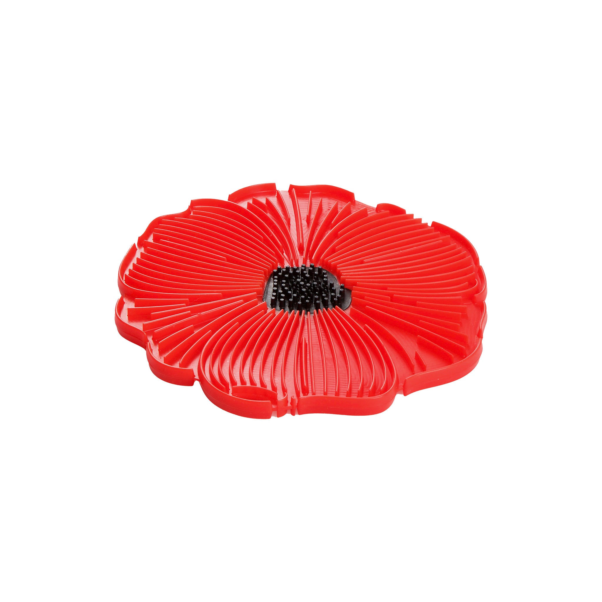 Charles Viancin Poppy dessous de plat silicone 20 cm rouge