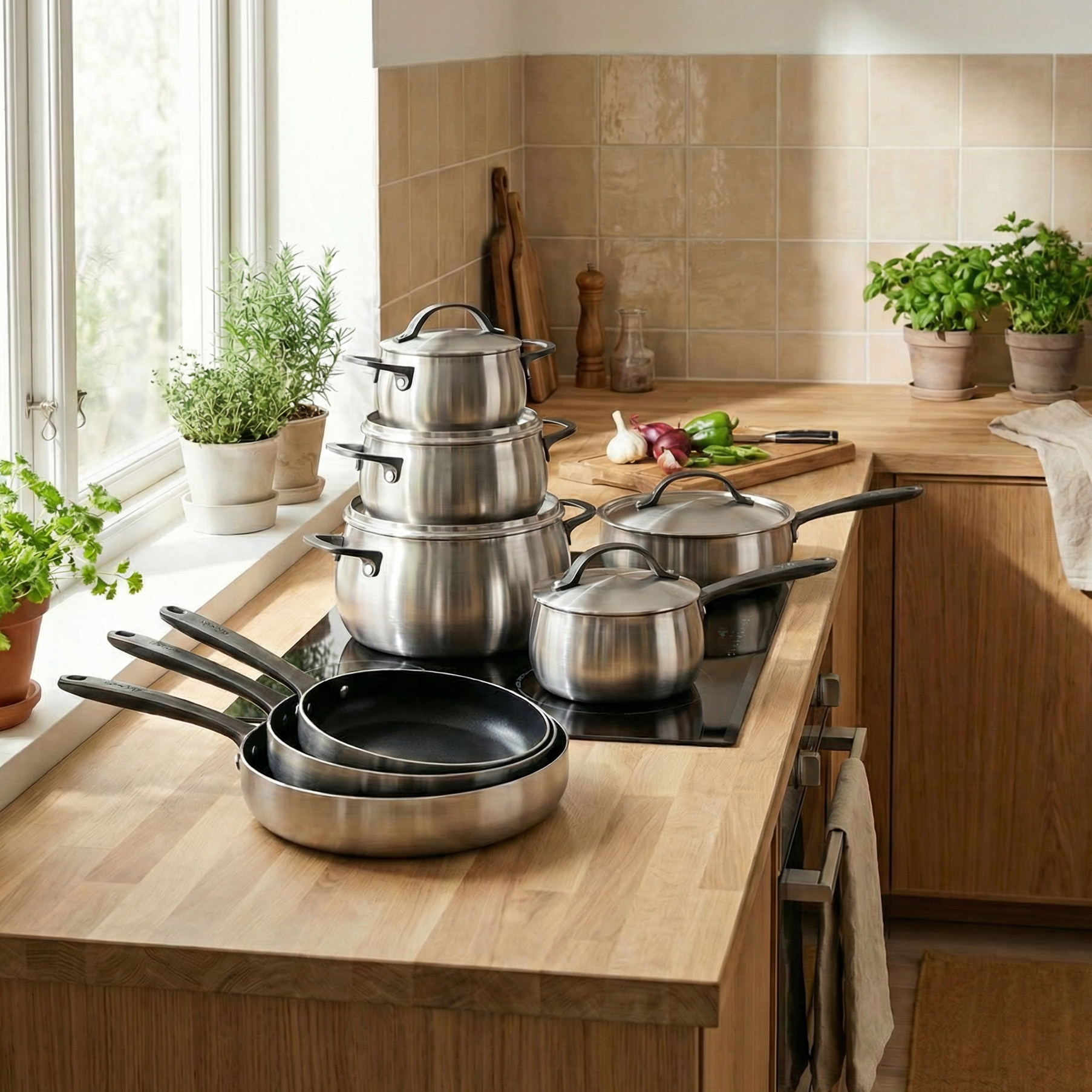 Berghoff Belly Full House batterie inox 13 pièces antiadhésif